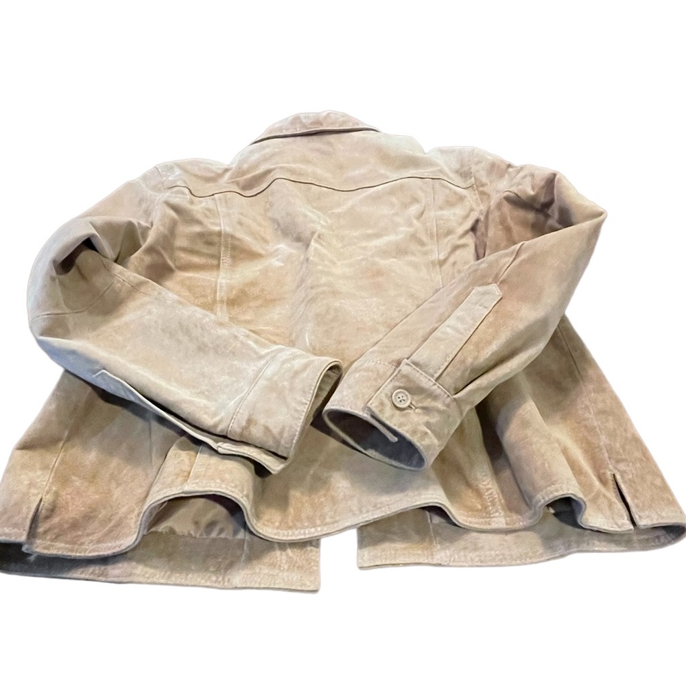 Vintage Cherokee Genuine‎ Leather Suede Coat XL Tan - Picture 3 of 16